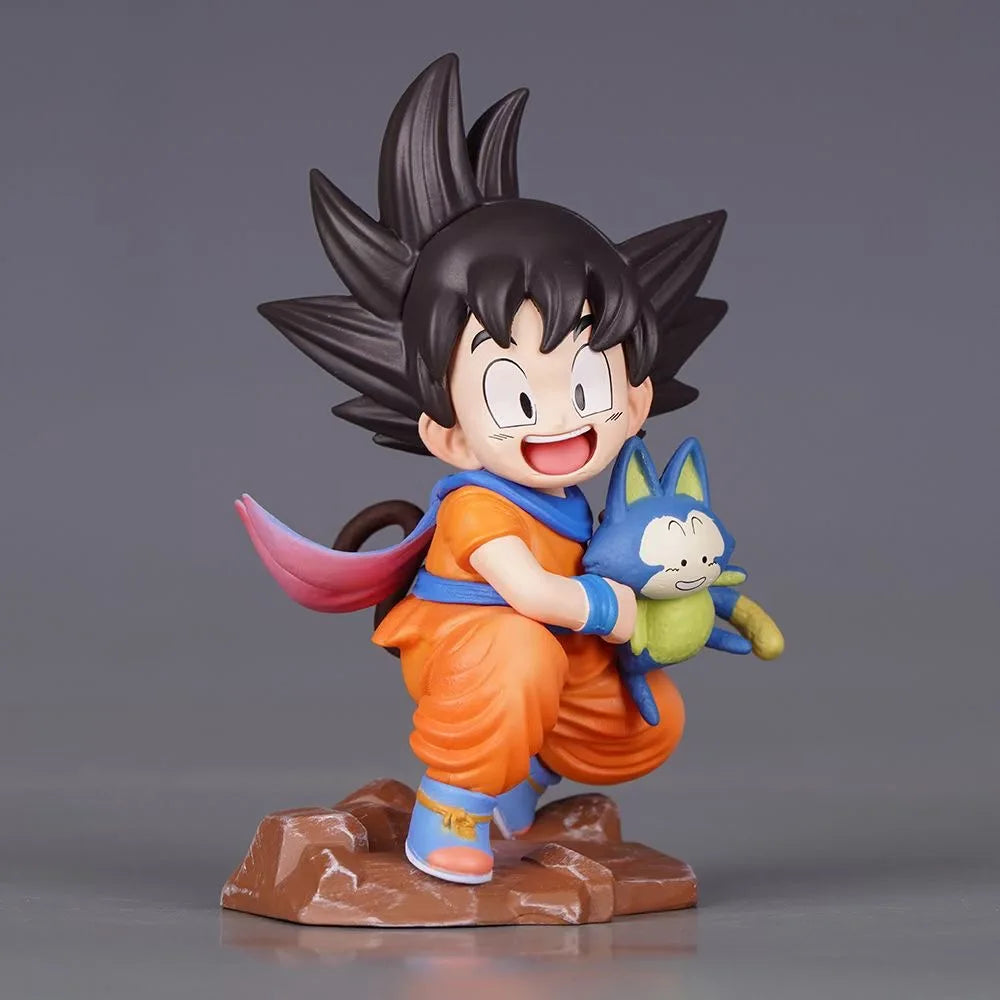 10cm Anime Dragon Ball Z Figure Goku Figure Goku Embrace Pura PVC GK Figures Yamcha Anime Collectible Model Toys Gifts