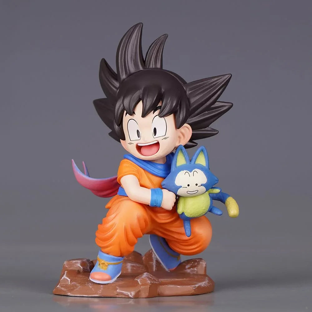 10cm Anime Dragon Ball Z Figure Goku Figure Goku Embrace Pura PVC GK Figures Yamcha Anime Collectible Model Toys Gifts