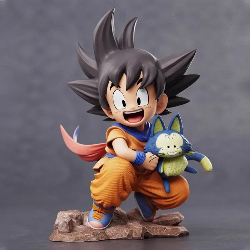 10cm Anime Dragon Ball Z Figure Goku Figure Goku Embrace Pura PVC GK Figures Yamcha Anime Collectible Model Toys Gifts